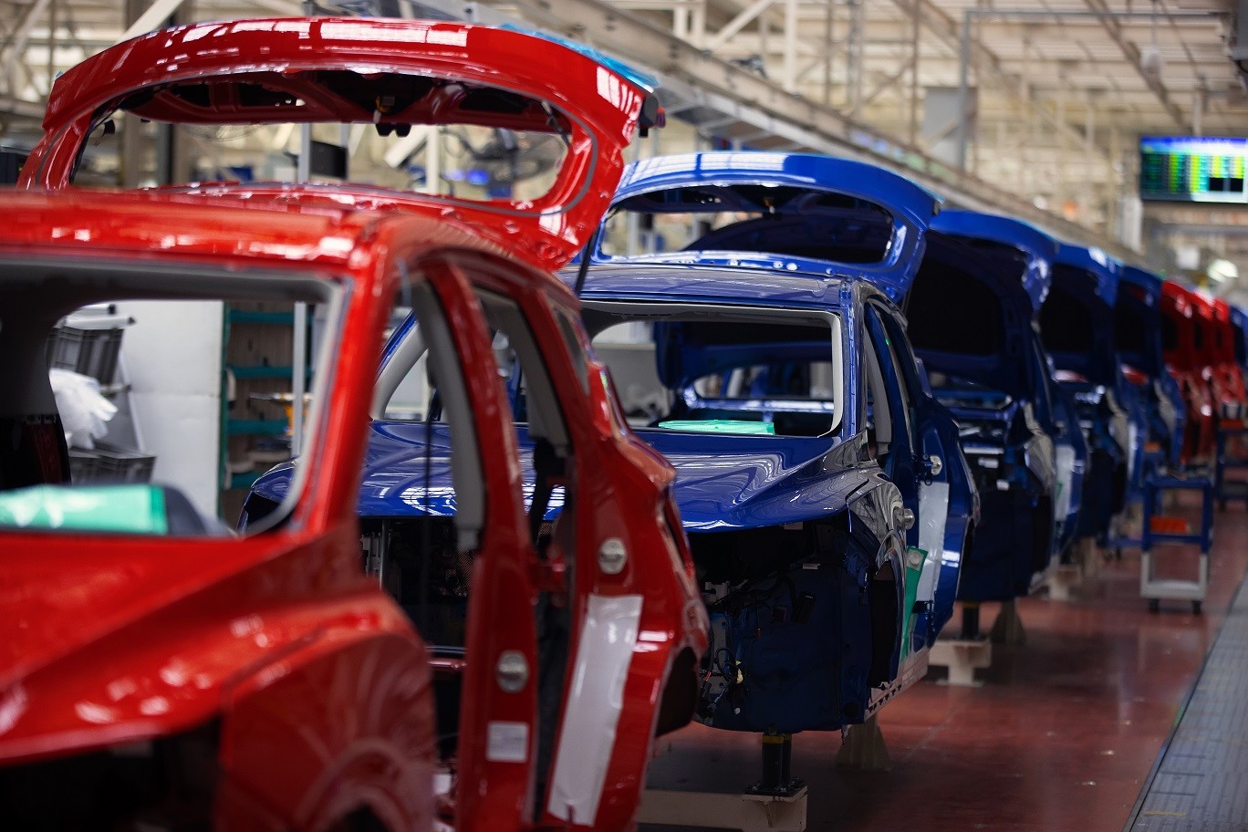 Water-based self-drying coating for electric vehicles